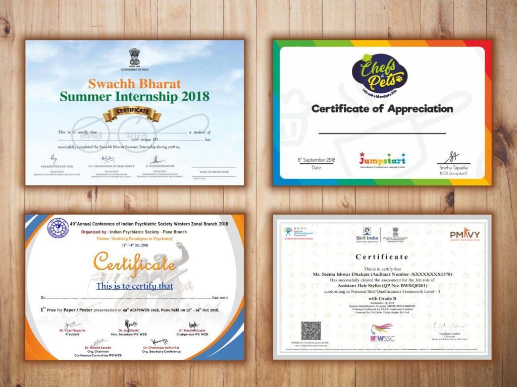 Certificate Printing Whitley Bay