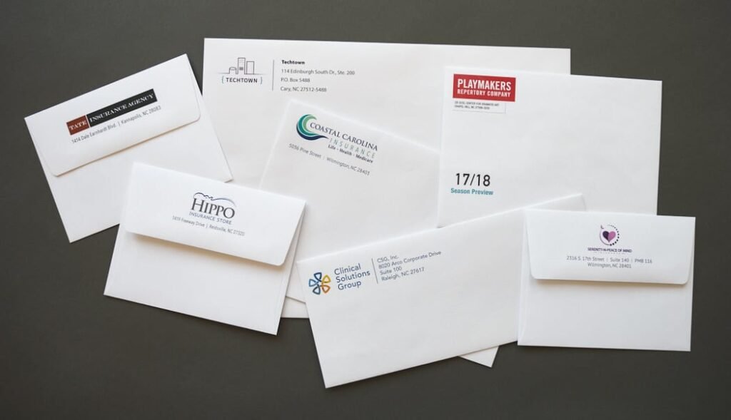 Envelope Printing Whitley Bay