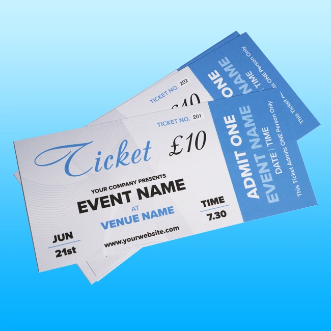Tickets Printing Whitley Bay